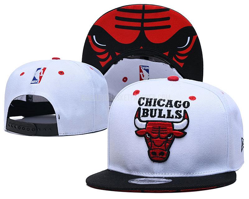 chapeau basket homme de chicago bulls blanc nef264