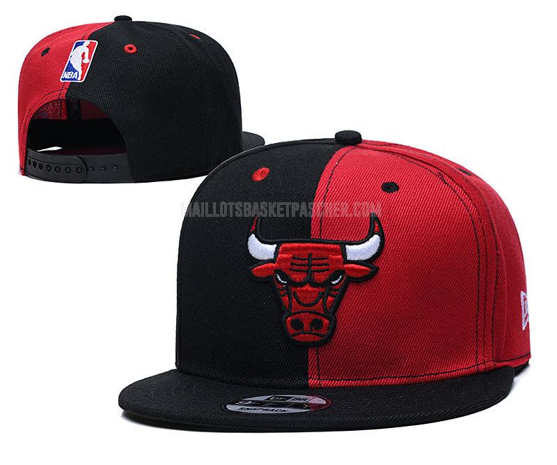 chapeau basket homme de chicago bulls rouge-noir nef257