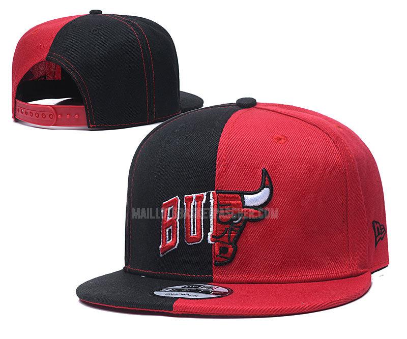 chapeau basket homme de chicago bulls rouge-noir nef260