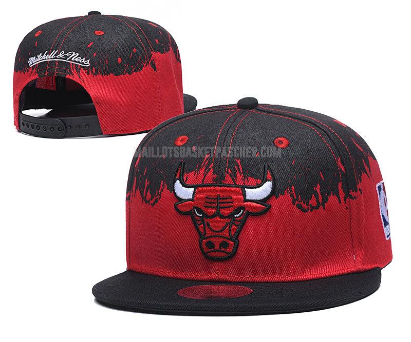 chapeau basket homme de chicago bulls rouge-noir nef266