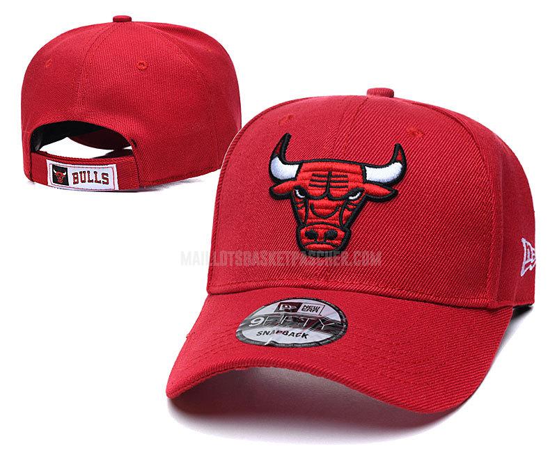 chapeau basket homme de chicago bulls rouge nef256
