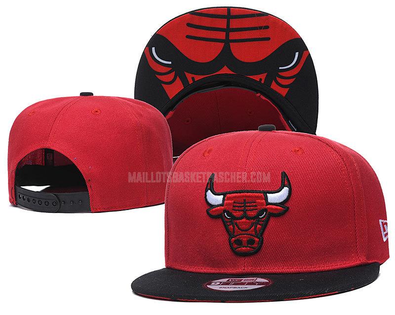 chapeau basket homme de chicago bulls rouge nef258