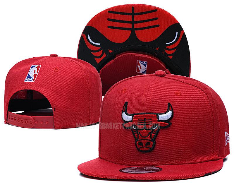 chapeau basket homme de chicago bulls rouge nef263