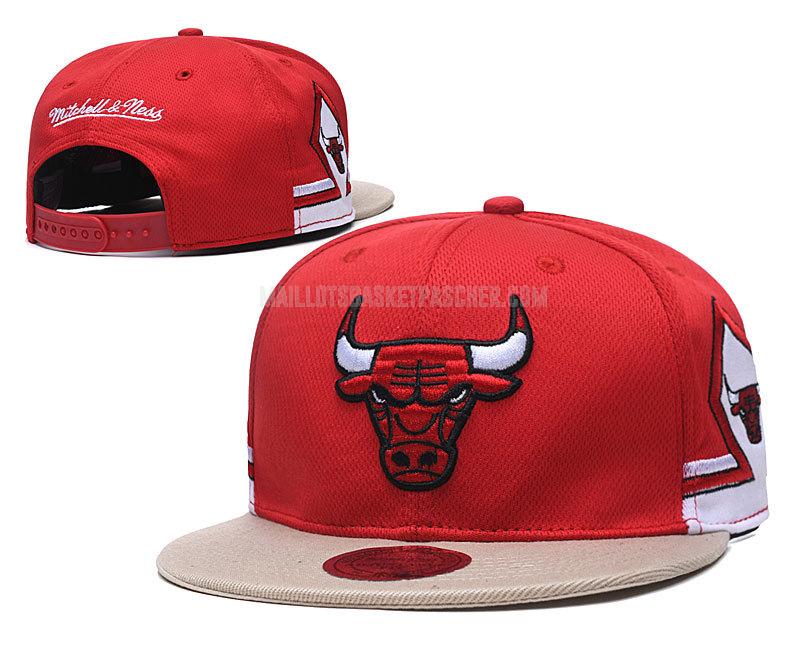 chapeau basket homme de chicago bulls rouge nef267