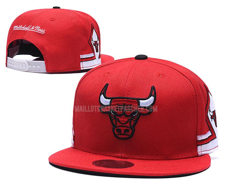chapeau basket homme de chicago bulls rouge nef272