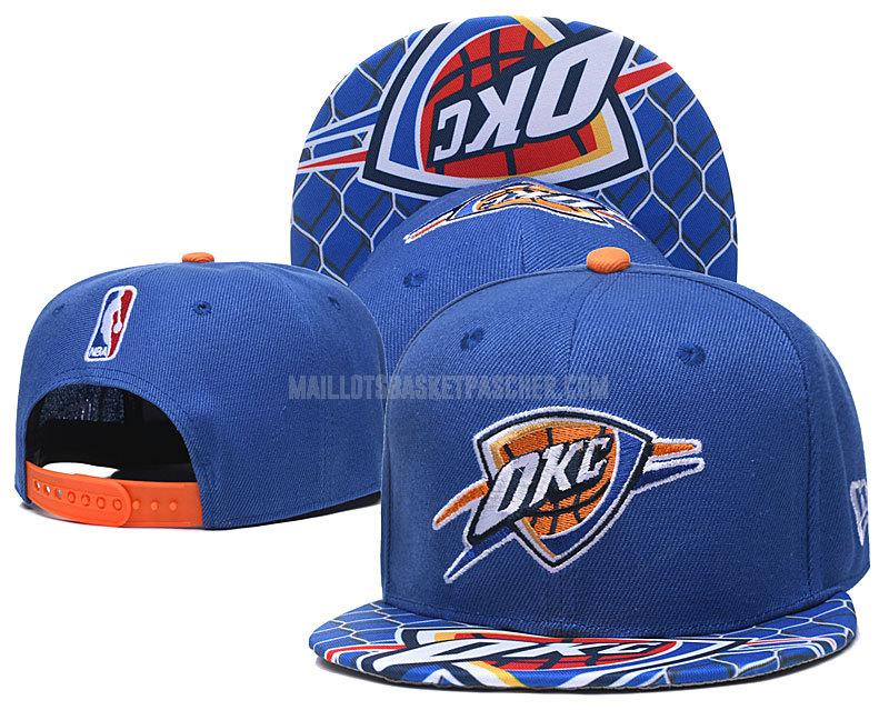 chapeau basket homme de oklahoma city thunder bleu nef345