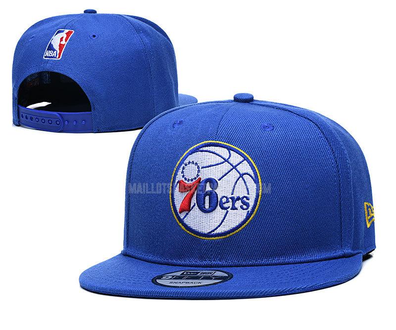chapeau basket homme de philadelphia 76ers bleu nef351
