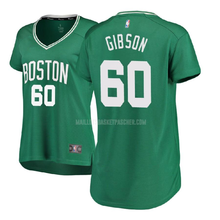 débardeur basket femme de boston celtics jonathan gibson 60 vert icon 2017-18