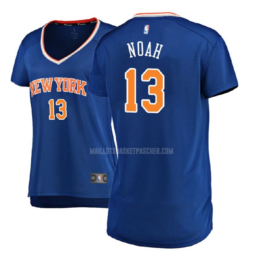 débardeur basket femme de new york knicks joakim noah 13 bleu icon 2017-18