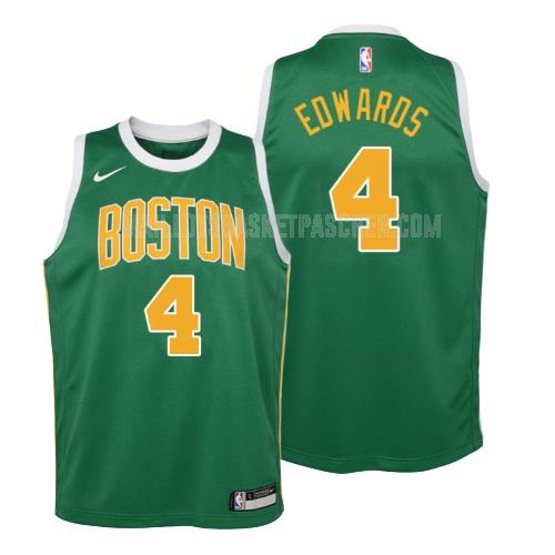 maillot basket enfant de boston celtics carsen edwards 4 vert earned version