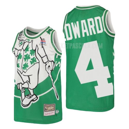 maillot basket enfant de boston celtics carsen edwards 4 vert hardwood classics big face