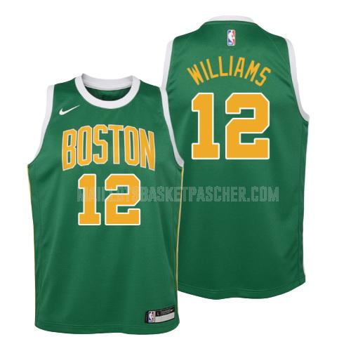 maillot basket enfant de boston celtics grant williams 12 vert earned version