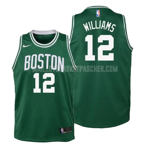 maillot basket enfant de boston celtics grant williams 12 vert icon