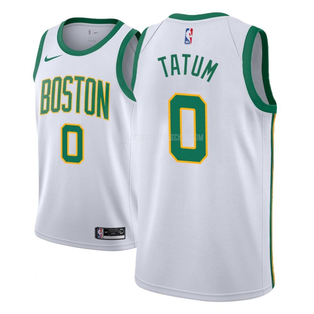 maillot basket enfant de boston celtics jayson tatum 0 blanc city edition