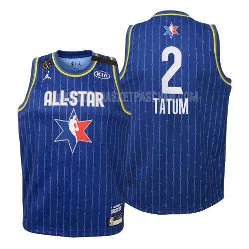 maillot basket enfant de boston celtics jayson tatum 0 bleu nba all-star 2020