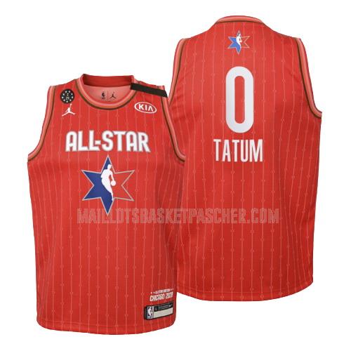 maillot basket enfant de boston celtics jayson tatum 0 rouge nba all-star 2020