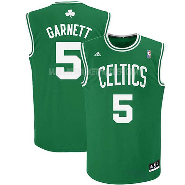 maillot basket enfant de boston celtics kevin garnett 5 vert numéro blanc