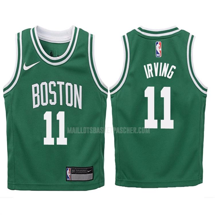 maillot basket enfant de boston celtics kyrie irving 11 vert icon 2017-18