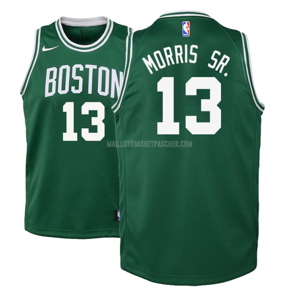 maillot basket enfant de boston celtics marcus morris 13 vert icon