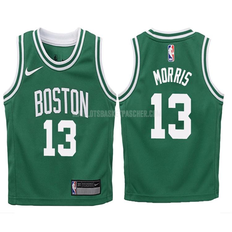 maillot basket enfant de boston celtics marcus morris 13 vert icon 2017-18