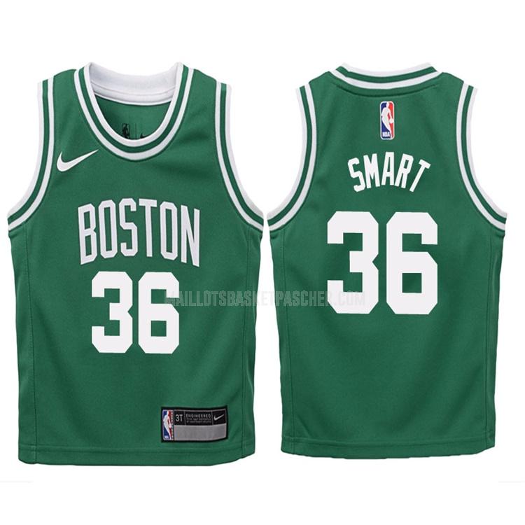 maillot basket enfant de boston celtics marcus smart 36 vert icon 2017-18