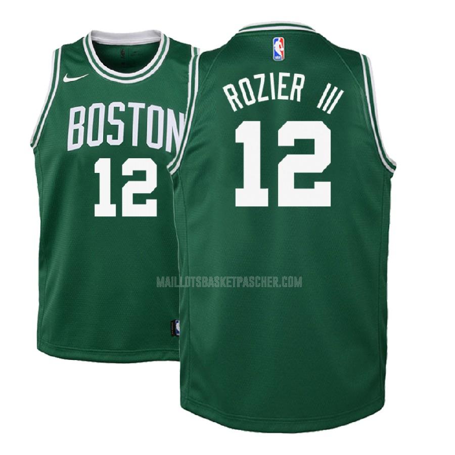 maillot basket enfant de boston celtics terry rozier 12 vert icon 2017-18