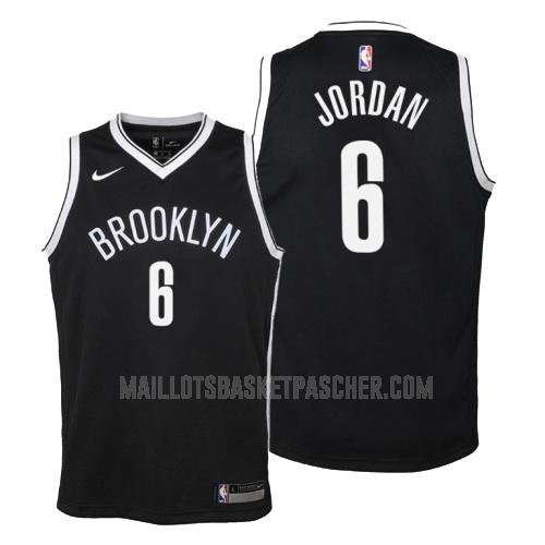 maillot basket enfant de brooklyn nets deandre jordan 6 noir icon