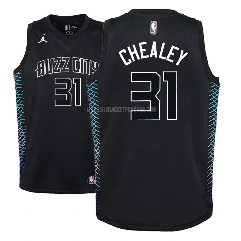 maillot basket enfant de charlotte hornets joe chealey 31 noir city edition