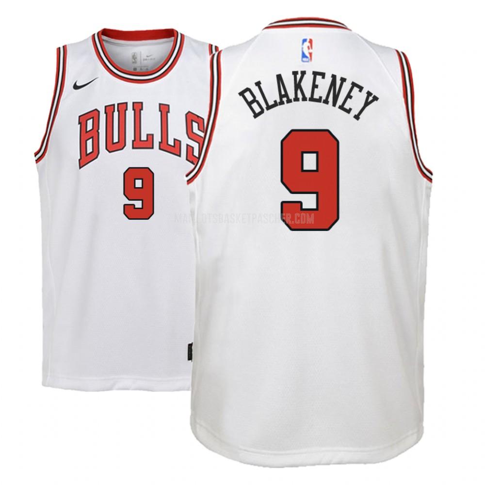 maillot basket enfant de chicago bulls antonio blakeney 9 blanc association