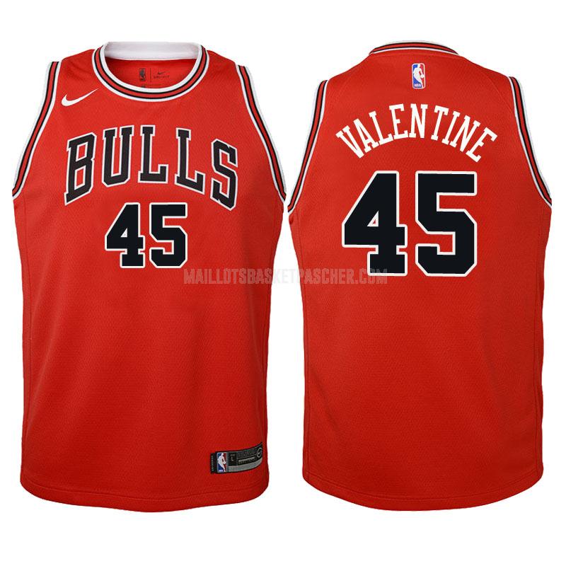 maillot basket enfant de chicago bulls denzel valentine 45 rouge icon