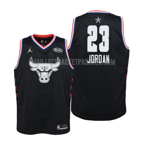 maillot basket enfant de chicago bulls michael jordan 23 noir nba all-star 2019