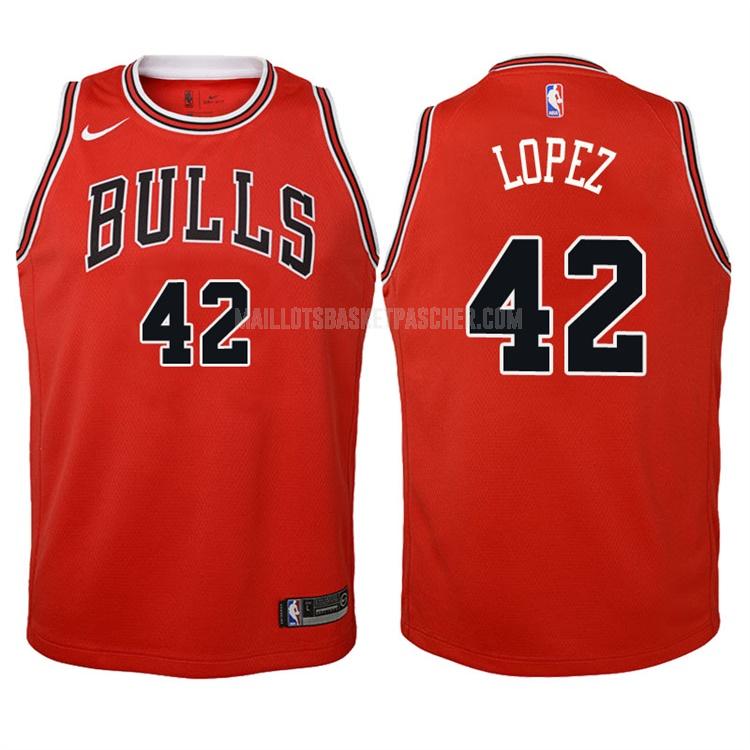 maillot basket enfant de chicago bulls robin lopez 42 rouge icon 2017-18