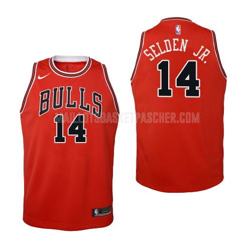 maillot basket enfant de chicago bulls wayne selden jr 14 rouge icon