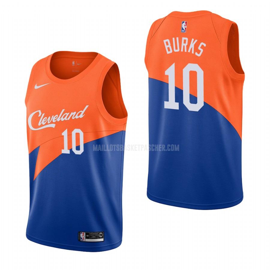maillot basket enfant de cleveland cavaliers alec burks 10 orange city edition