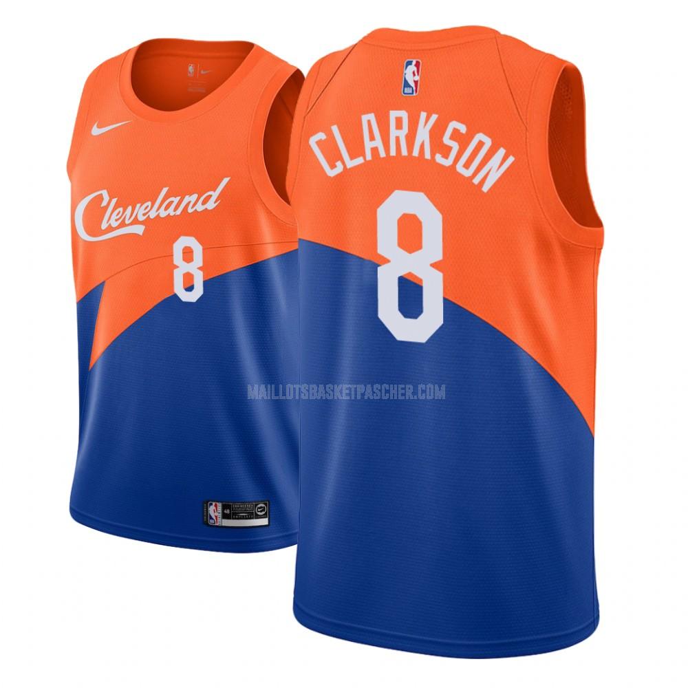 maillot basket enfant de cleveland cavaliers jordan clarkson 8 bleu city edition