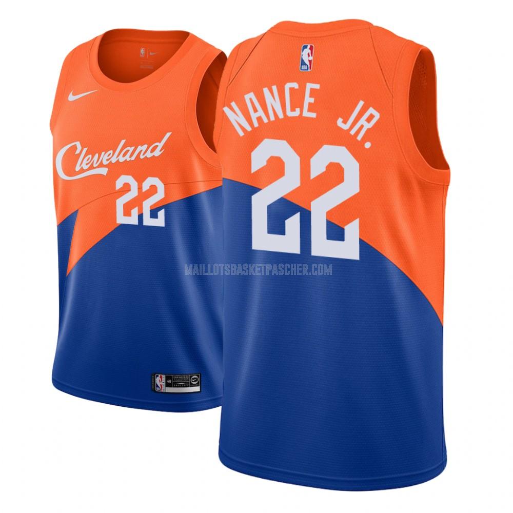 maillot basket enfant de cleveland cavaliers larry nance 22 bleu city edition