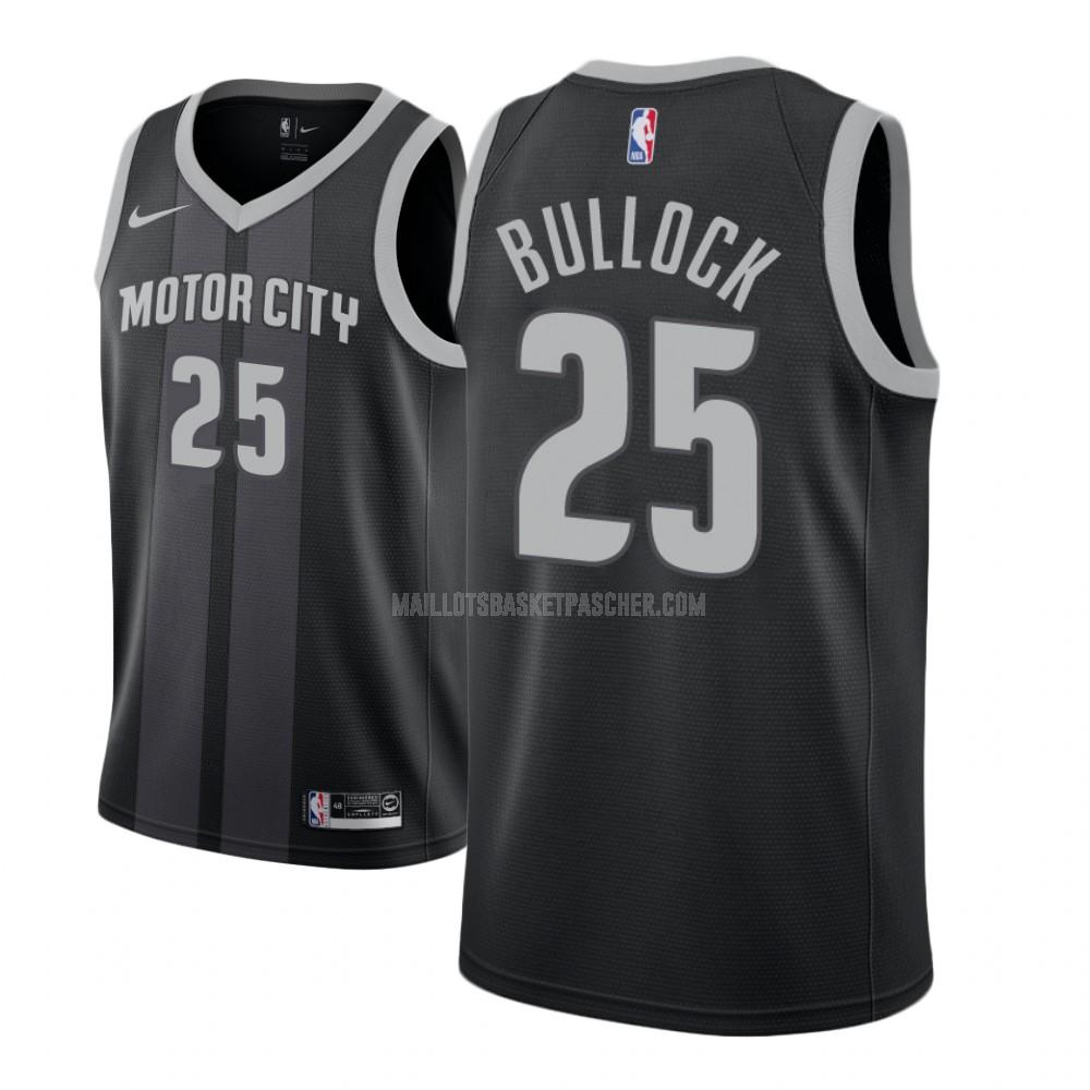maillot basket enfant de detroit pistons reggie bullock 25 noir city edition