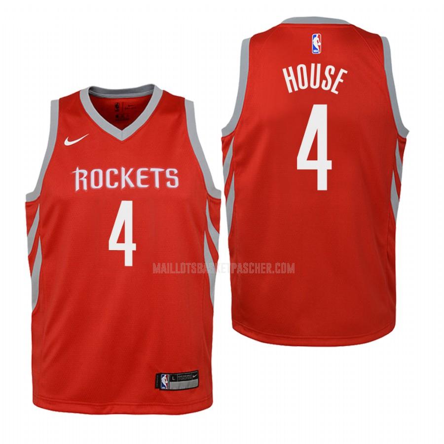 maillot basket enfant de houston rockets danuel house 4 rouge icon