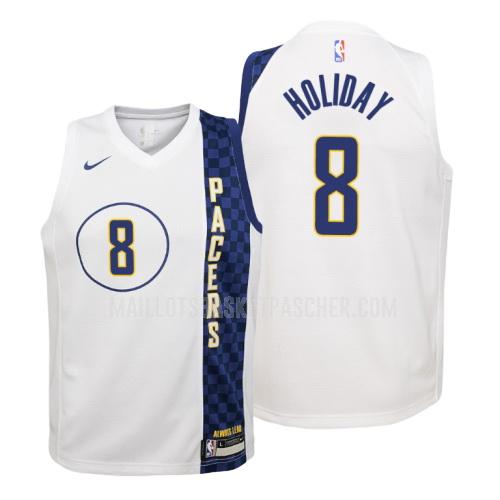 maillot basket enfant de indiana pacers justin holiday 8 blanc city edition 2019-20