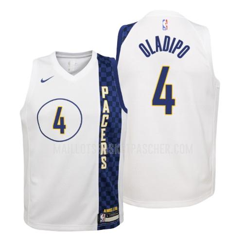 maillot basket enfant de indiana pacers victor oladipo 4 blanc city edition 2019-20