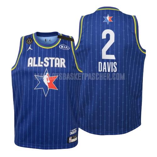 maillot basket enfant de los angeles lakers anthony davis 2 bleu nba all-star 2020