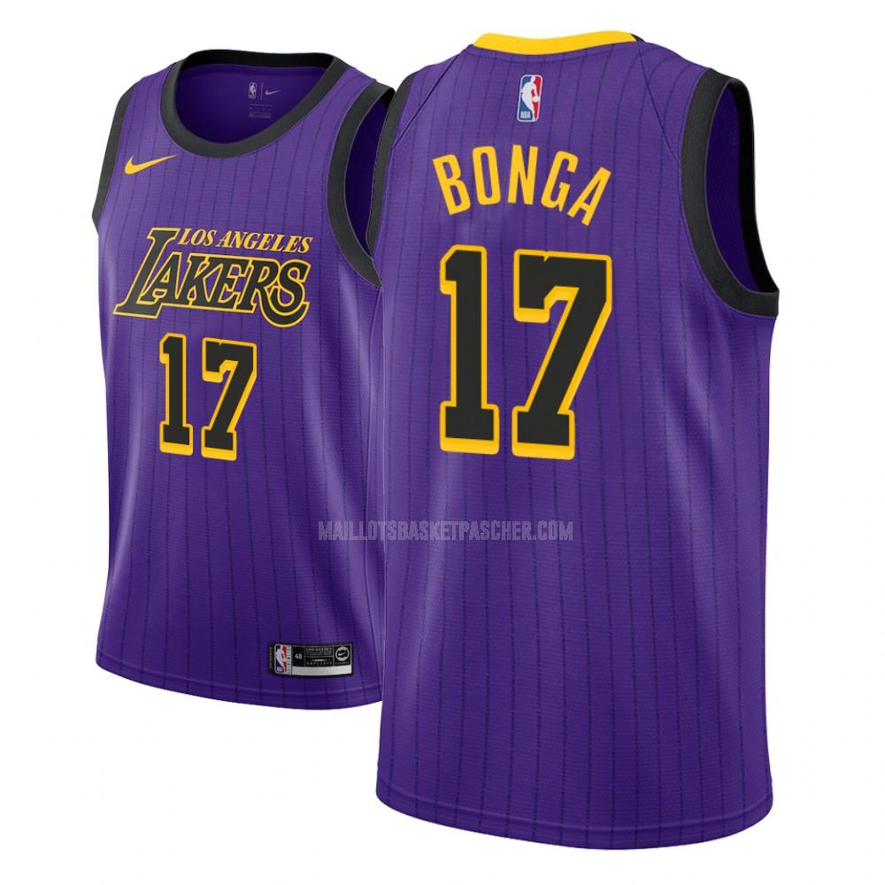 maillot basket enfant de los angeles lakers isaac bonga 17 violet city edition