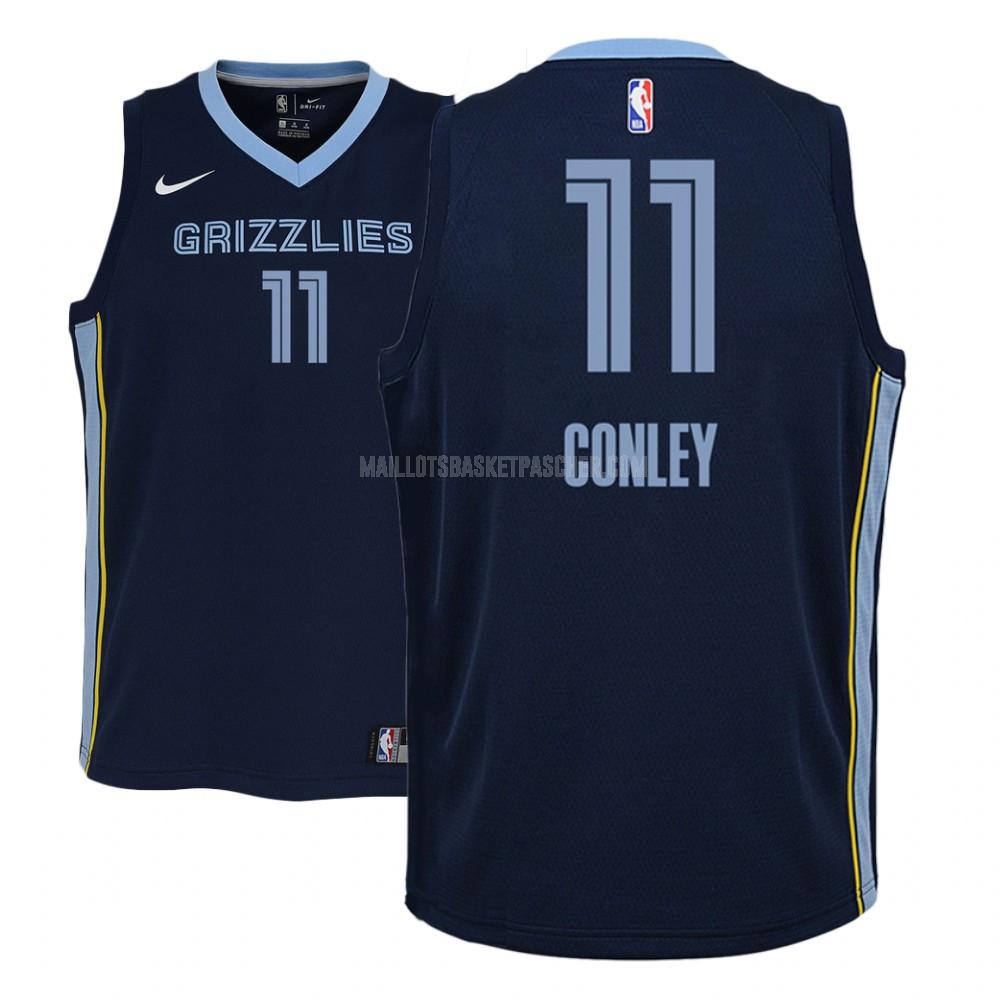 maillot basket enfant de memphis grizzlies mike conley 11 bleu marin icon