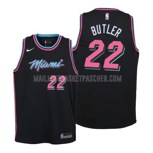 maillot basket enfant de miami heat jimmy butler 22 noir city edition