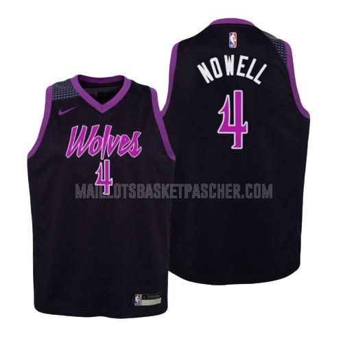 maillot basket enfant de minnesota timberwolves jaylen nowell 4 violet city edition