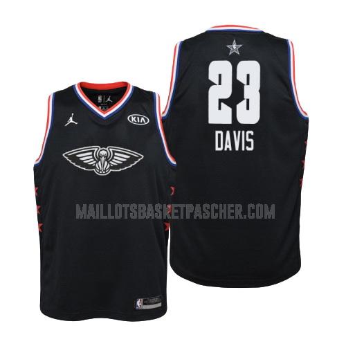 maillot basket enfant de new orleans pelicans anthony davis 23 noir nba all-star 2019