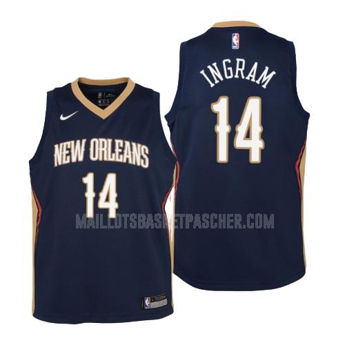 maillot basket enfant de new orleans pelicans brandon ingram 14 bleu marin icon