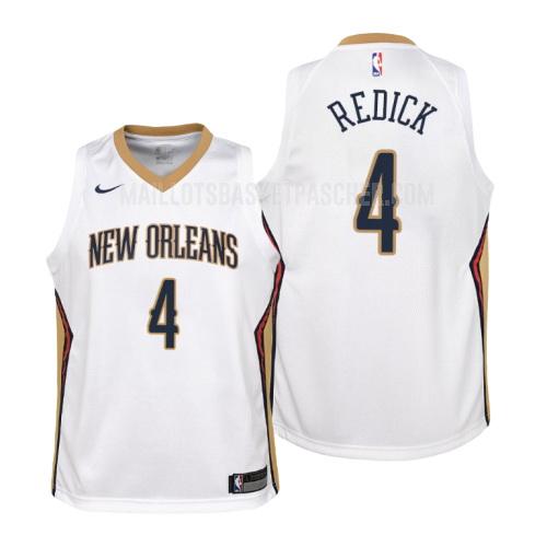 maillot basket enfant de new orleans pelicans jj redick 17 blanc association
