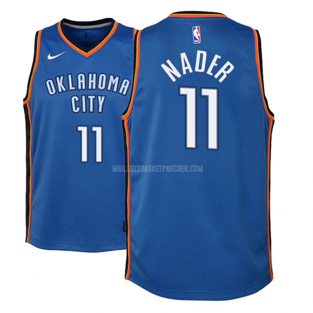 maillot basket enfant de oklahoma city thunder abdel nader 11 bleu icon