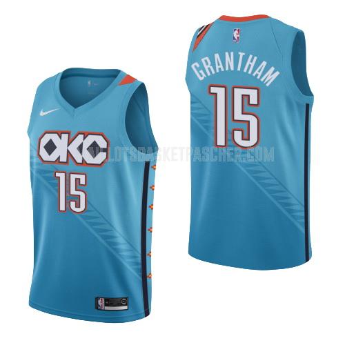 maillot basket enfant de oklahoma city thunder donte grantham 15 bleu city edition
